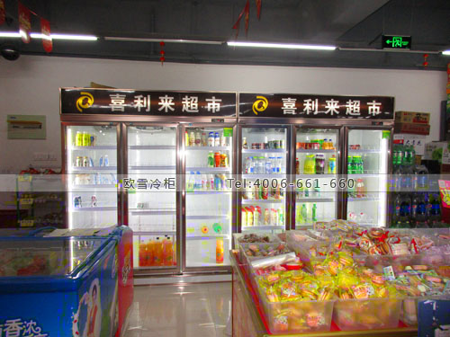 A283浙江省杭州市余杭区喜利来超市饮料展示柜