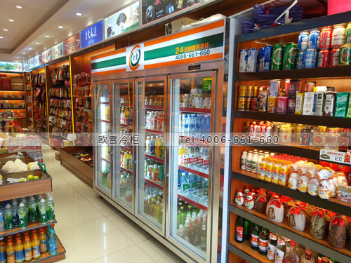 A299湖南省长沙市华联超市四门饮料展示柜