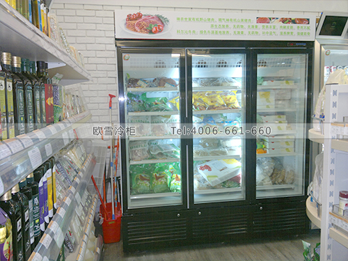 B045深圳福田东海城市广场御品堂超市立式冷冻展示柜