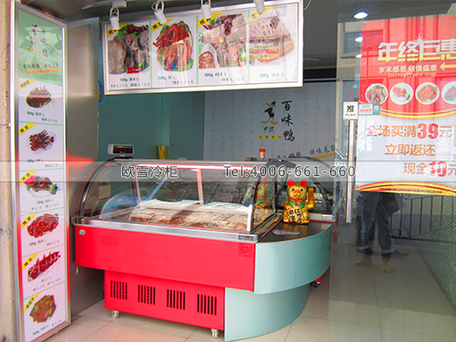 B085上海黄浦熟食店用冷藏柜-熟食展示冷柜冰柜-鸭脖冷藏柜