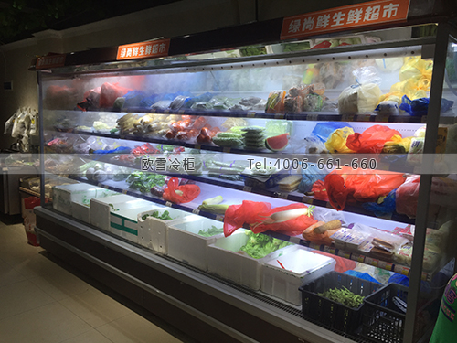 B897湖南省长沙市绿尚鲜生鲜超市保鲜展示柜