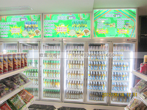 C016深圳南山欢乐汇氧吧KTV饮料啤酒展示冰柜冷柜