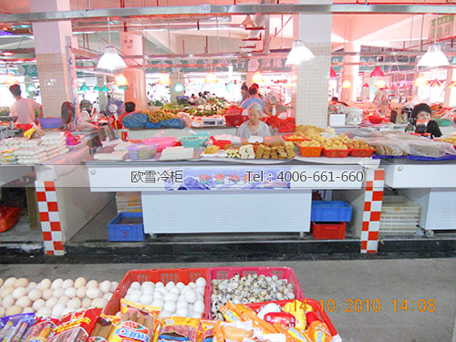 D001深圳罗湖家友街市布心店豆制品肉制品保鲜展示柜