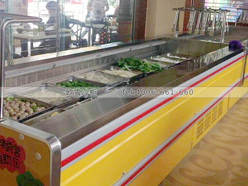 E070云南昆明德宏州烤尚客韩式自助烤肉冷柜冰柜
