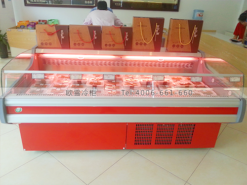 G022湖南长沙罗代黑猪有机食品冷藏展示柜